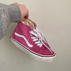 Vans Women’s Pink High-Top Sneakers